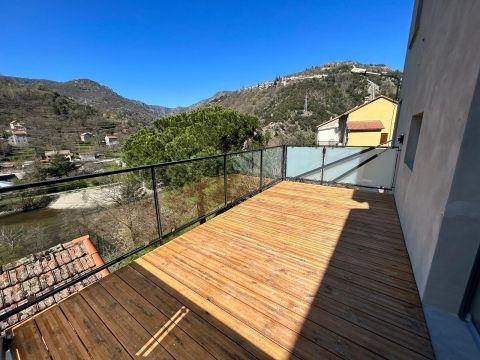 Fabrication et Pose d'une terrasse suspendue et garde-corps vitré